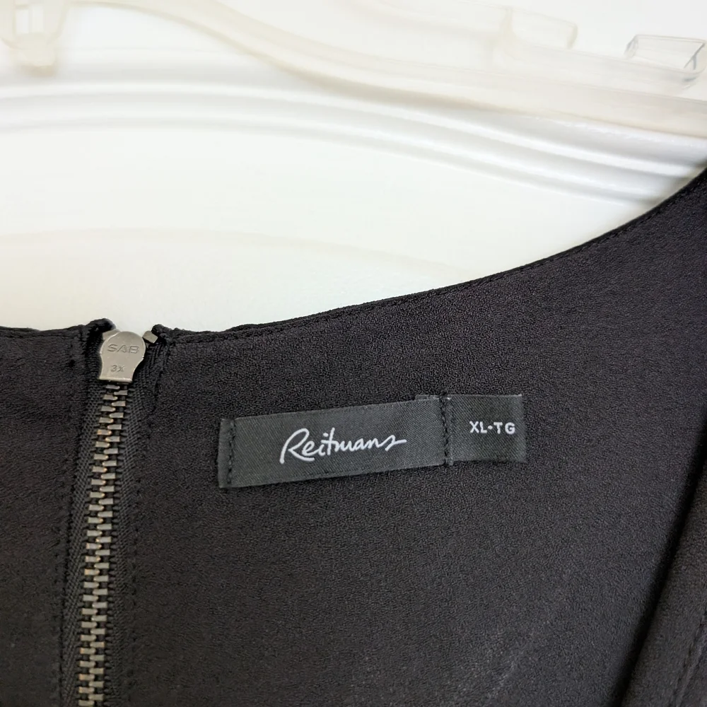 Reitmans Xl Black Jumpsuit With Shoulder Cut Outs - Picture 3 of 9